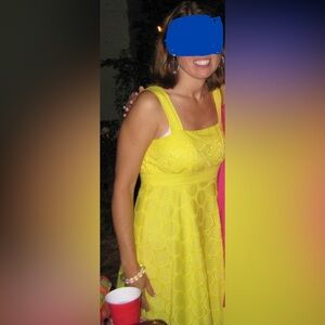 Anthropologie | Donna Morgan |
Yellow Sundress Dress | Size 4P